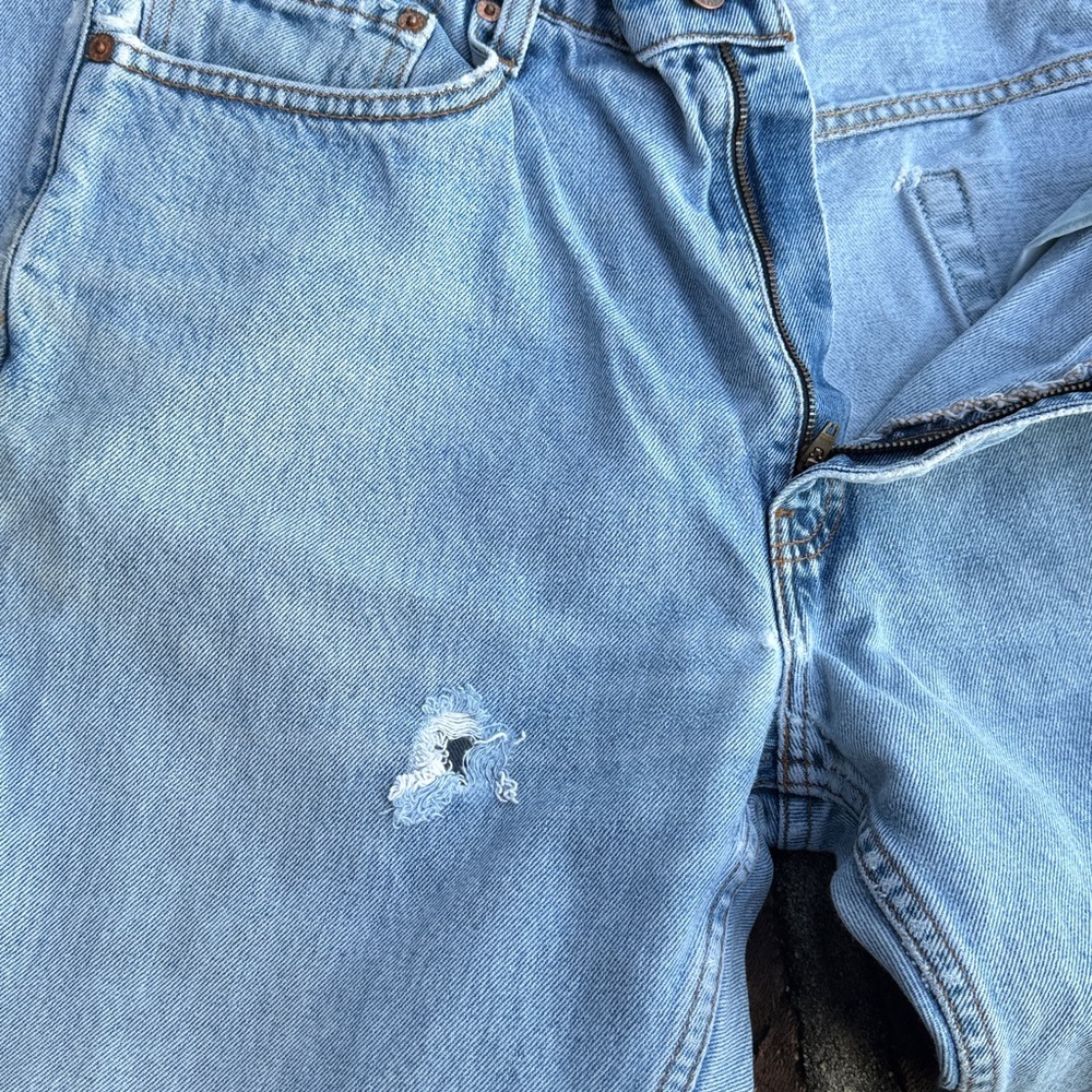 Levis "505" regular fit straight leg blue jeans size 36 X 30 - Picture 5 of 7